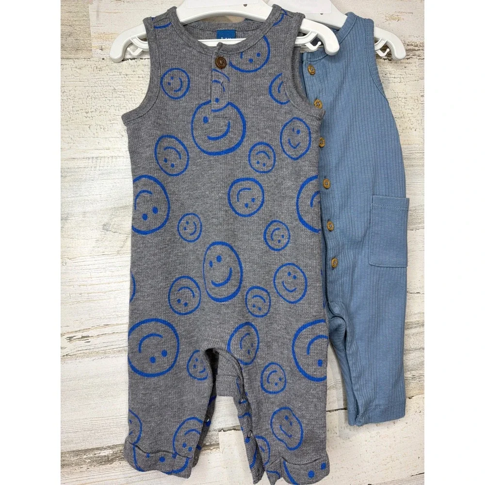 Burt's Bees Little Planet Carters Old Navy Boys 3M 3/6M Romper Bundle